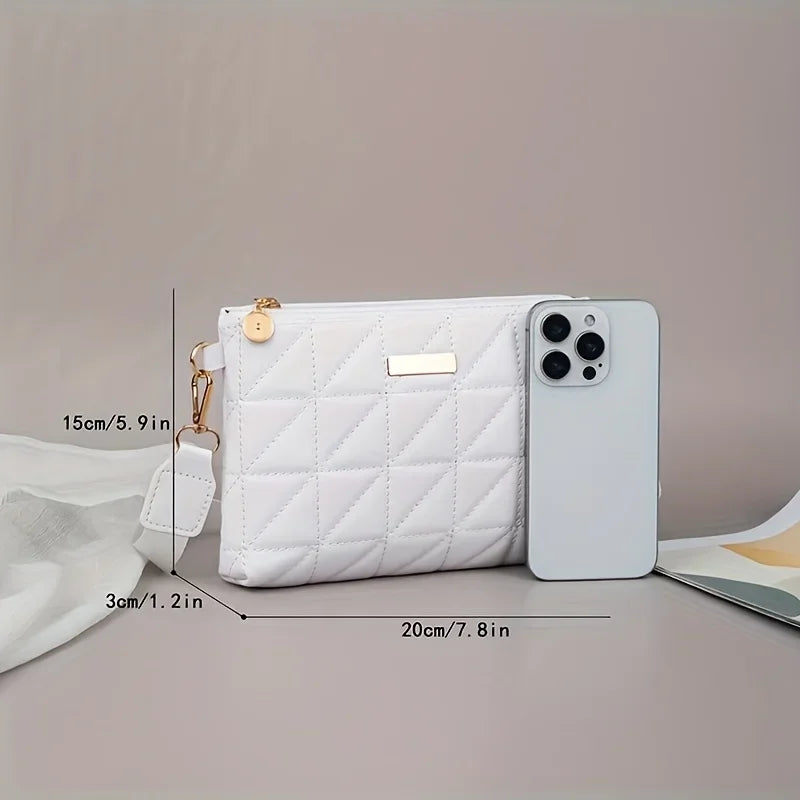 Triangular Mini Crossbody Bag – Chain Shoulder Bag