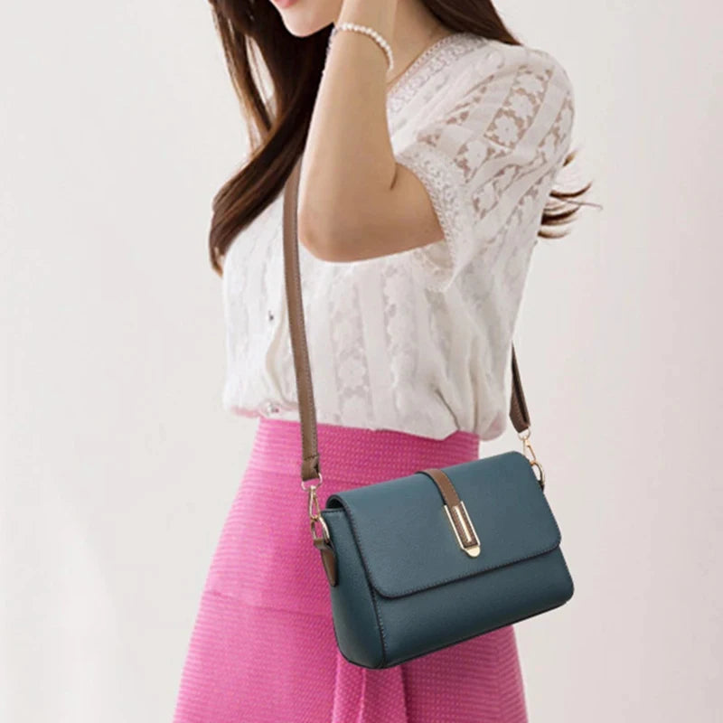 PU Leather Messenger Bag – Versatile Sling Crossbody