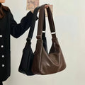 Large-Capacity Retro Tote Bag