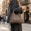 Luxury Suede Top-Handle Bucket Bag