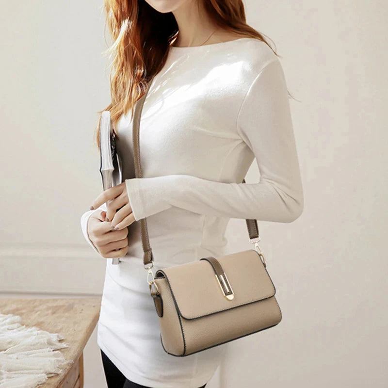 PU Leather Messenger Bag – Versatile Sling Crossbody