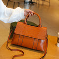 Cowhide Leather Crossbody Bag
