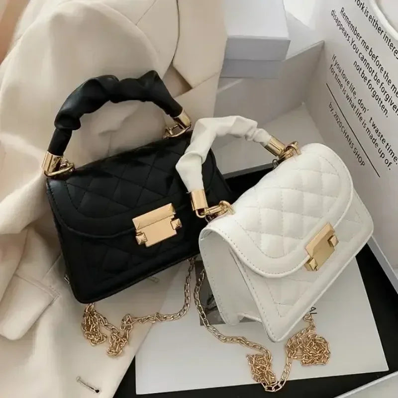Rhomboid Chain Mini Crossbody Bag