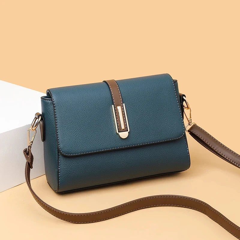 PU Leather Messenger Bag – Versatile Sling Crossbody