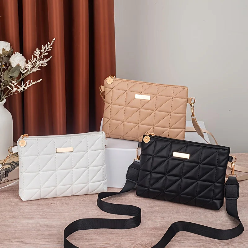 Triangular Mini Crossbody Bag – Chain Shoulder Bag