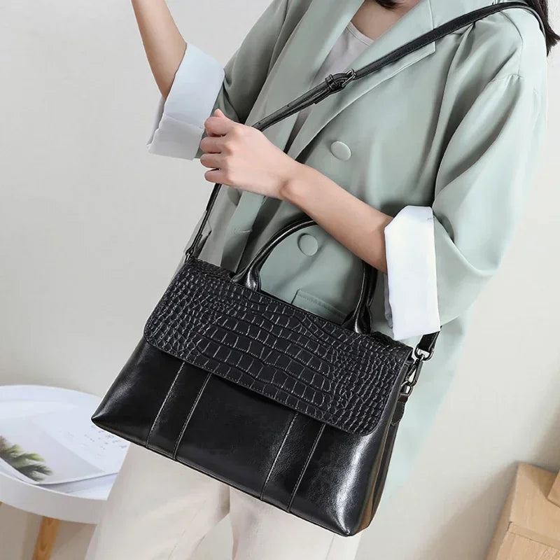 Cowhide Leather Crossbody Bag – Women's Designer Shoulder Bag