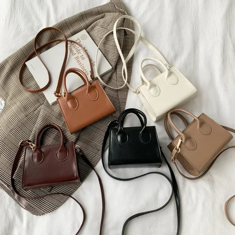 Retro Mini Square Bag – Women's Messenger Handbag