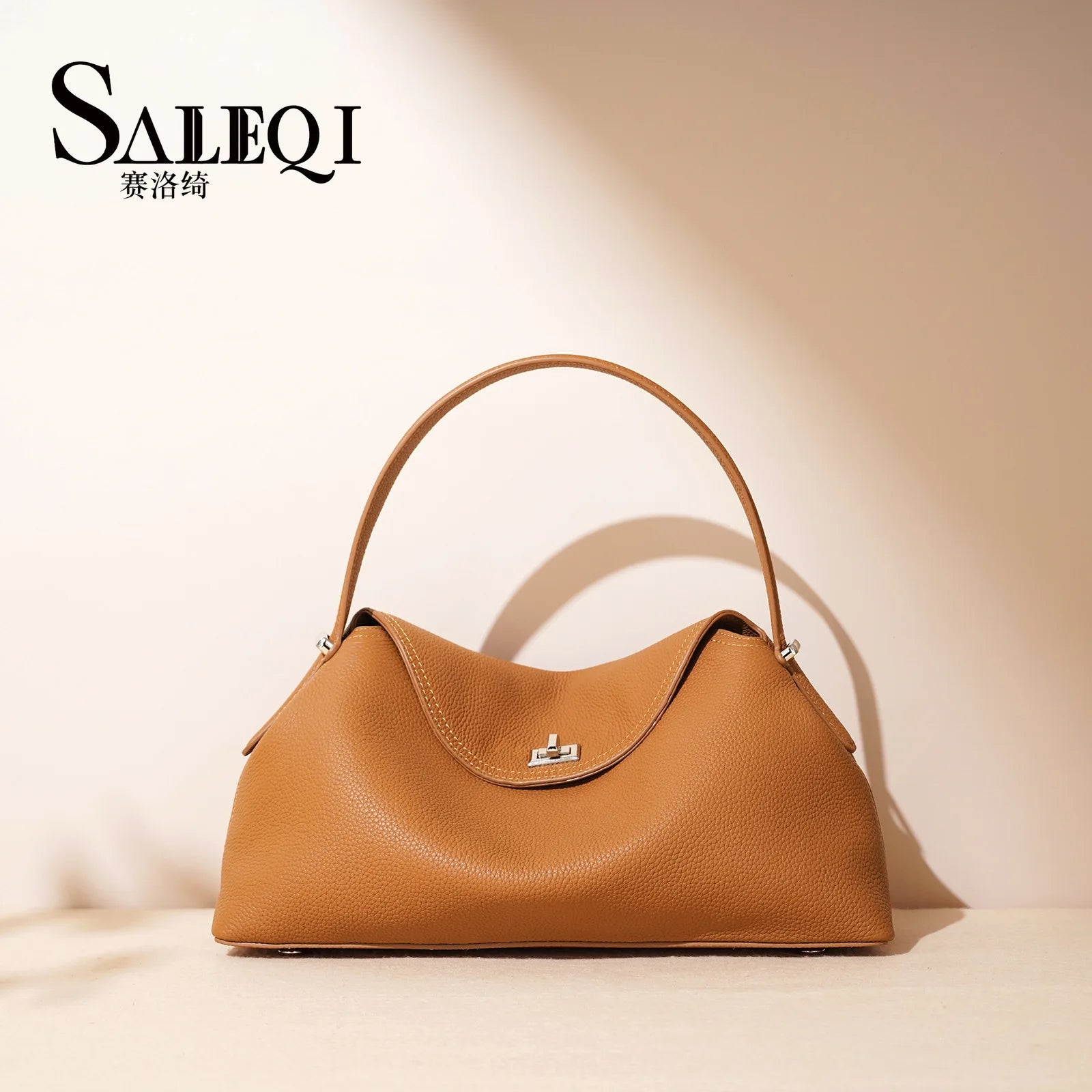 Genuine Cowhide Handbag – Women's Designer Shoulder Bag